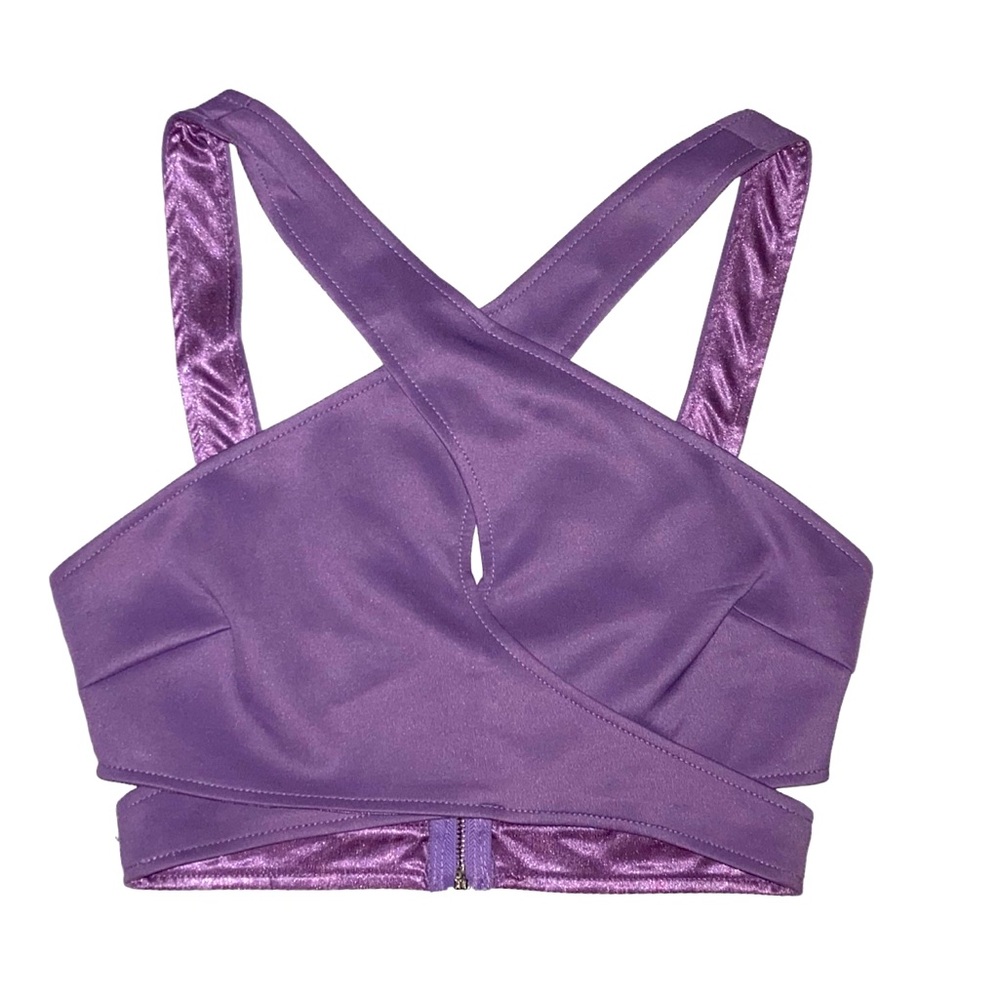 Purple cross Crop Tobi Top